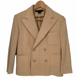 Ralph Lauren Black Label Silk Cotton Blend Blazer Jacket Size 4 thumbnail 1