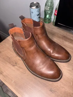 Men’s leather boots Brown Size 7.5 thumbnail 1