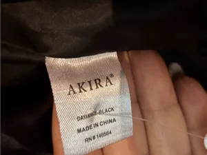 AKIRA Black Plush Cropped Teddy Jacket thumbnail 6