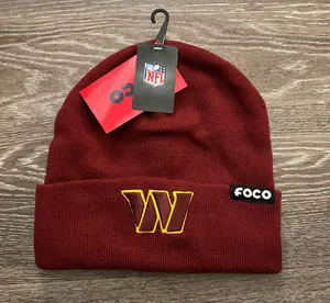 National Football League NWT Burgundy Washington Commanders Prime Cuffed Knit Hat thumbnail 1