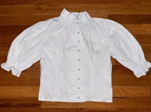Nasty Gal Pearl Button Down High Neck Blouse thumbnail 3