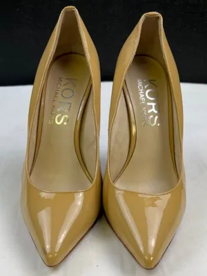 Michael Kors Women's Beige Leather Shoes/Heels Sz 6.5M SKU 4521 thumbnail 1