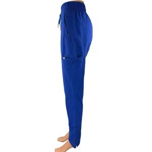 Figs Women's Blue Drawstring High Rise Straight Medical Scrub Pants Size XS thumbnail 2