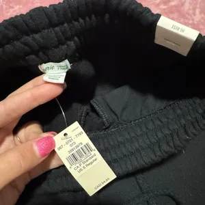 Black aerie sweatpants thumbnail 3