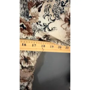 Apostrophe Vintage Y2k‎ Floral Mesh Top Brown Lace Fairy Whimsical Bell Sleeve L thumbnail 6