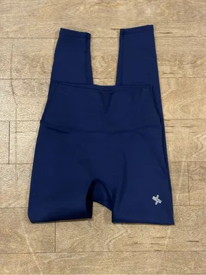 Xexymix Navy Blue High Rise Leggings Size Small thumbnail 2