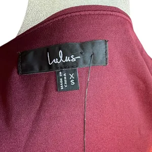 NWT Lulus Small Marvelous Grace Plum Long Sleeve Tiered Wrap Maxi‎ Dress Sz XS thumbnail 7
