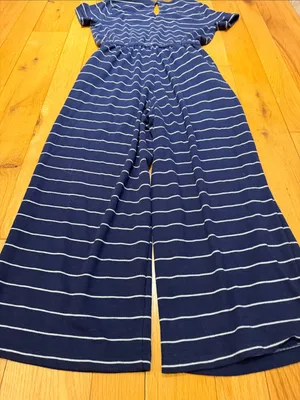 Old Navy Women’s Blue Striped Jumpsuit Size Medium - C1-337 thumbnail 9