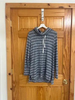Nordstrom Size Large Blue and White Long-Sleeve Shirt thumbnail 5