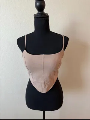Alo Taupe Softsculpt Bra Tank Top Medium NWOT thumbnail 5