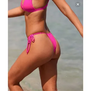 Aerie hot pink bikini xs cheeky tong like bikini new with tags sexy skimpy thumbnail 2
