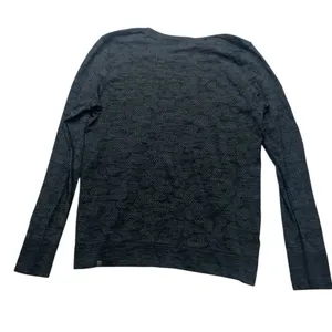 Lululemon size 6 breeze by long sleeve swiftly black gray camo athletic workout thumbnail 9