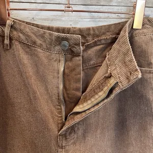 Flying Tomato‎ Womens L Pants Corduroy Jeans Tan Brown Ultra Wide Leg Boho thumbnail 2