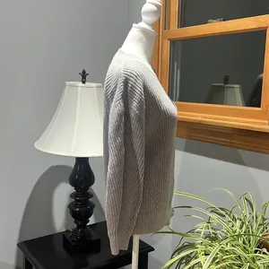 Gap Boatneck Sweater Heather Gray Women's Small thumbnail 2