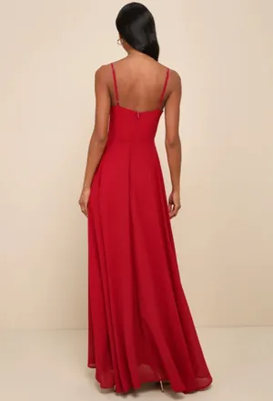 Lulus Maxi Dress Red thumbnail 2