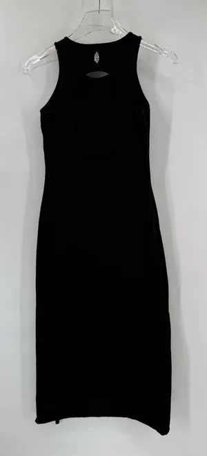 Free people movement black midi dress‎ size medium thumbnail 1