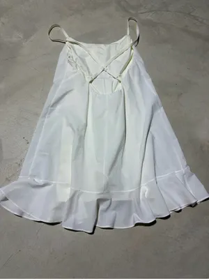 Aerie offline White Ruffle-Hem tennis Dress built in shorts medium thumbnail 6