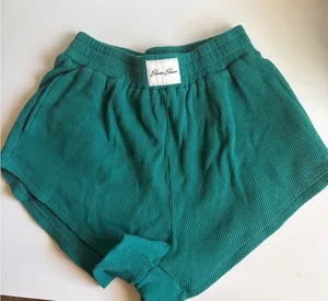 Eleven Eleven Teal Women's Waffle Knit Shorts thumbnail 1