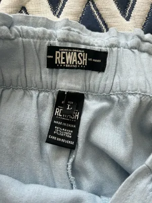 NWT Rewash Linen Blend Boho Pant thumbnail 2