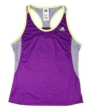 Adidas Climalite Purple Mesh Workout‎ Tank Top Size Small thumbnail 1