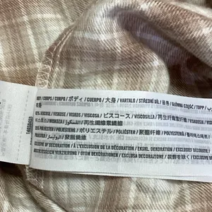 Abercrombie & Fitch Tan Flannel Plaid Checkered Button Up Shirt Blouse Top Sz XS thumbnail 5