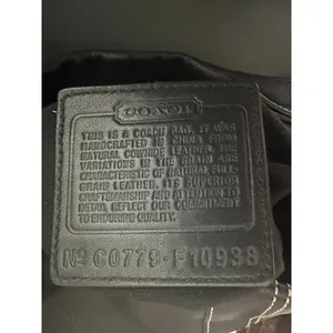 Coach 10938 Y2K Black Leather Shoulder Crossbody Convertible Bag Handbag Purse thumbnail 4