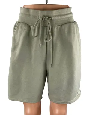 Alo Yoga Chill Men's Green Gray Gym Athletic Activewear Running Sweat Shorts S thumbnail 1