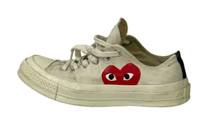 Converse x Comme des Garçons PLAY Chuck Taylor All Star 70 Low Top Sneakers Sz 5 thumbnail 1