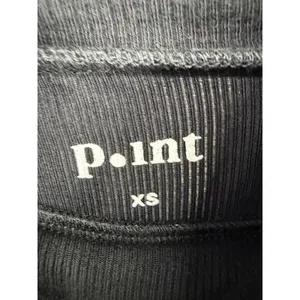 P.int Womens Turtleneck Top Black Ribbed Long Sleeve Slim Fit XS thumbnail 6