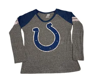 NFL Football Indianapolis Colts Long Sleeve Casual T Shirt Size Women's XXL thumbnail 1