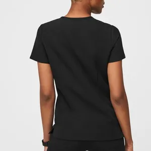 FIGS FW1100 Black Casma Three-Pocket V-Neck Scrub Top Size S thumbnail 3