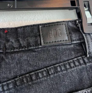 BDG Black Denim Shorts thumbnail 3