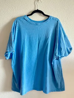 Shop Talulah Stonewash Blue Oversized T-Shirt Size M/L Madi Nelson Tee thumbnail 2