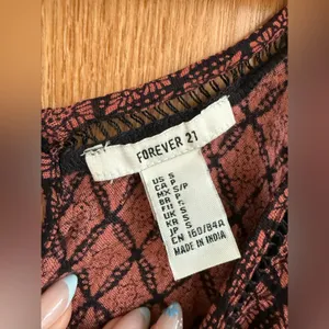 Forever 21 Black and Brown Patterned Top thumbnail 3