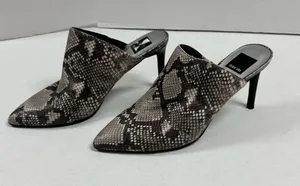 Dolce Vita‎ Women's Stiletto Sandals Snakeskin Pointed Toe Slip On - Size 8. thumbnail 1