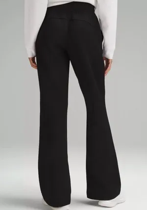 Lululemon Textured High Rise Flared Track Pant Black Size 12 NWT thumbnail 2