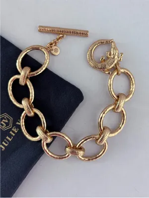 NWOT Julie Vos Alligator Link Bracelet thumbnail 7
