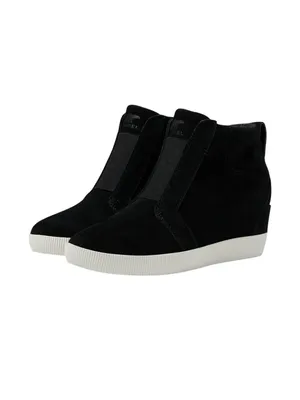 Sorel Out N About Pull-On Wedge Sneakers 2058651 Black / Sea Salt 6M thumbnail 9