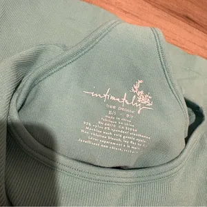 Free People Intimately Racerback Crop‎ Top Ribbed teal turquoise XS/Small thumbnail 3