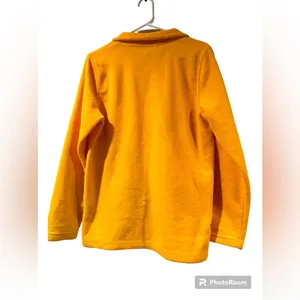 Lauren Ralph Lauren Men’s 1/4 Zip Embroidered Crown Logo Fleece Sweater Yellow S thumbnail 3