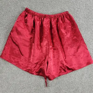 Ohio State Pajama Shorts Set Womens L Red Satin Embroidered Buckeyes Logo Pocket thumbnail 6