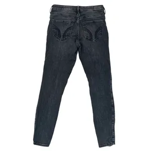 Hollister Juniors 5R Jeans Black High Rise Super Skinny Distressed Stretch thumbnail 2