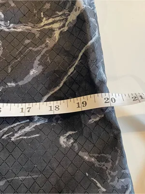 Thirty One Cinch Utility Tote Black Midnight Marble Reusable Double Strap thumbnail 5