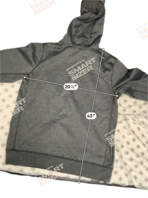 Colosseum Athletics Grey Oversized Hoodie Large Pockets Sweatshirt Drawstring thumbnail 3