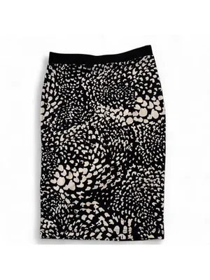 Banana Republic Black & white leopard print midi skirt Size XS See photos for thumbnail 5