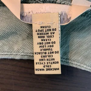 The Territory Ahead Sage Green Cotton Button Front Midi‎ Dress Women's Size S thumbnail 4