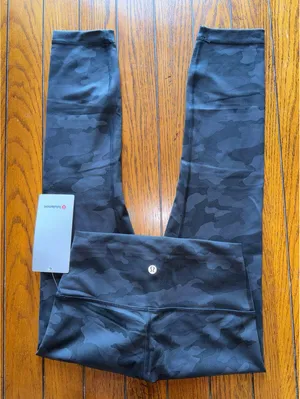 Lululemon Wunder Train High Rise 23” Heritage Camo Black Size 6 NWT thumbnail 1