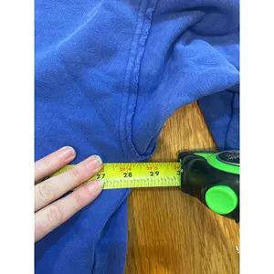 Aerie Blue Self Care Club‎ Crewneck Sweatshirt Distressed Oversized XS thumbnail 6