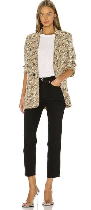 RE/DONE High Rise Stove Pipe Jeans in Jet Black Size 26 thumbnail 1