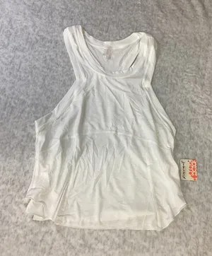 FP Movement Free People Happiness Runs Tank Top White OB1964105 Womens Large thumbnail 1